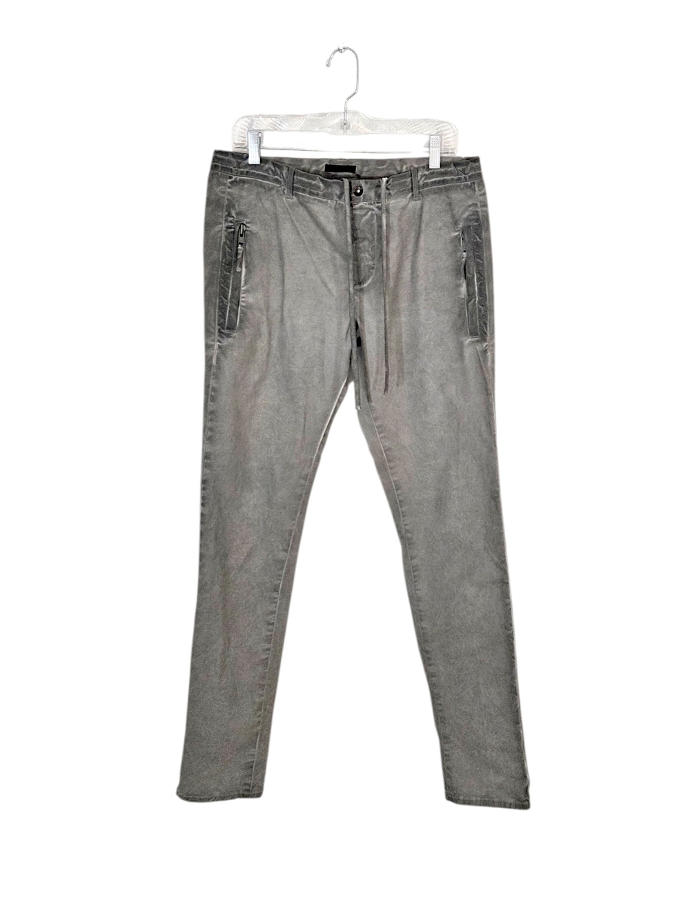 Ari Grey Fade Side Stripe Slim Fit Drawstring Chino Pants